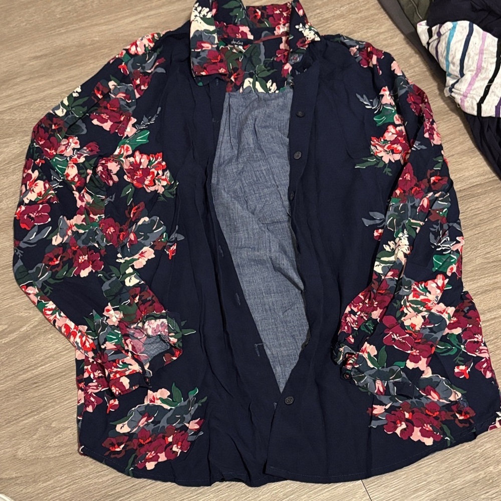 Joules Multicolor Floral Blouse